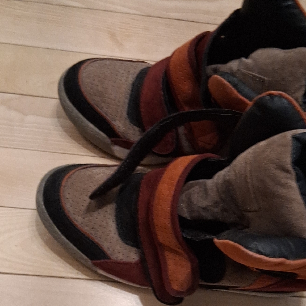High-Top Sneakers with Straps